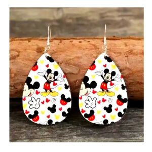 Disney MICKEY MOUSE NWT Wooden earrings